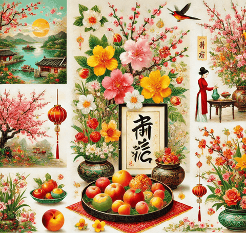 Tranh Tết – Lời Chúc Bình An và Thịnh Vượng Cho Mùa Xuân Mới