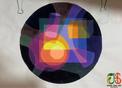 Tổng hợp đề thi bố cục màu của trường Đại học Mỹ thuật Công nghiệp qua các năm