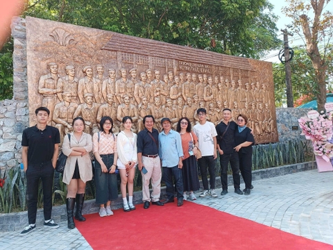 Mỹ thuật Hồng Sâm Góp Phần Hoàn Thành Công Trình Tôn Tạo Khu Di Tích Trường Dạy Làm Báo Huỳnh Thúc Kháng