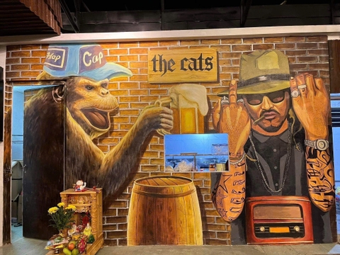 Dịch Vụ Vẽ Trang Trí Quán Ăn, Quán Cà Phê - Tạo Không Gian Độc Đáo và Thu Hút