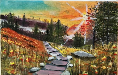 Khoá Vẽ Tranh Sơn Dầu Trên Vải Toan cho Người Lớn tại Mỹ thuật HồngSâm