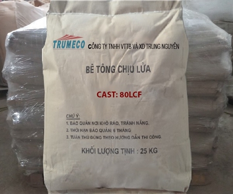 Bê tông chịu lửa CAST-80LCF