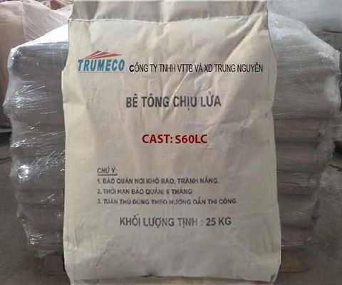 Bê tông chịu lửa  CAST-S60LC