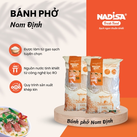 Bánh phở Nam Định 300gr - Mã vạch 8938544980019