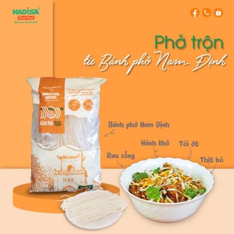 Bánh phở Nam Định 300gr - Mã vạch 8938544980019