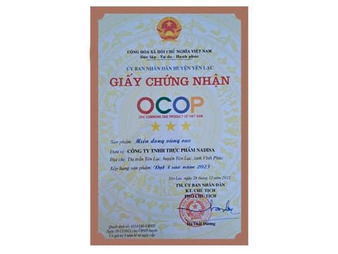 Miến dong vùng cao (sợi dẹt) 500 gr - Mã vạch 8938544980149