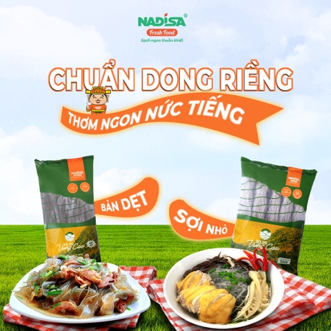 Miến dong vùng cao (sợi dẹt) 500 gr - Mã vạch 8938544980149