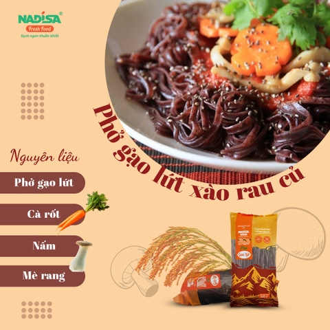 Phở gạo lứt Nadisa 500gr - Mã vạch 8938544980132