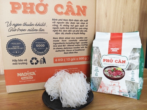 Phở cân Nadisa - Bánh phở Nam Định ăn liền