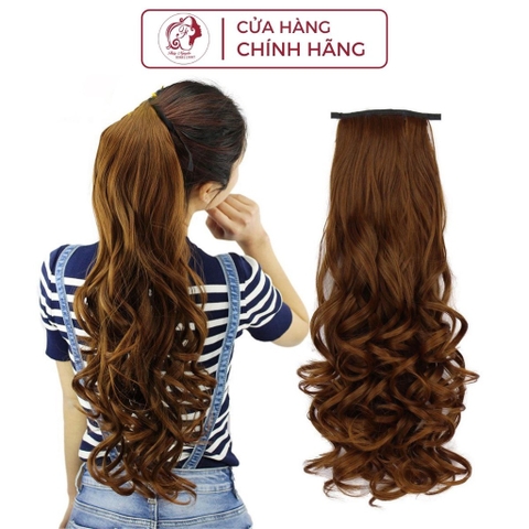 Tóc giả cột xoăn dài