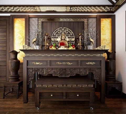 Vị trí Bàn thờ chung cư thờ gia tiên hay bàn thờ Phật trong nhà