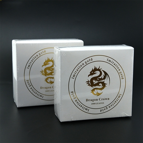 1000 lá vàng Rồng khổ 14cm x 14cm chuyên dát vàng tượng phật, trang trí đồ nội thất