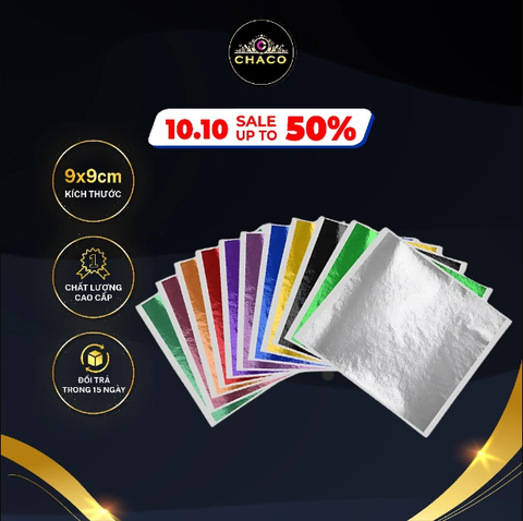 [CHACO] 1000 miếng vàng đa sắc trang trí nghệ thuật