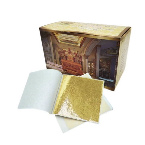 2000 lá vàng đế vương Chaco Gold lá dát vàng phào chỉ trang trí nội thất tượng phật trên chất liệu gỗ thạch cao xi măng