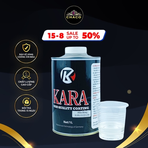 Phủ bóng bảo vệ lá vàng Chaco Gold gốc PU gốc nước, phủ bảo vệ khi dát vàng giữ màu chống xỉn màu nhanh khô an toàn