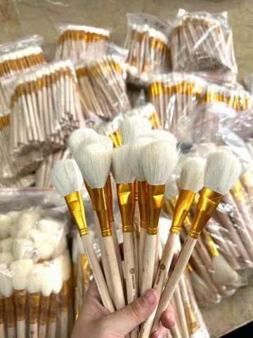 [HOT] CỌ VẼ MÀU NƯỚC LÔNG XÙ, CỌ LAU VÀNG