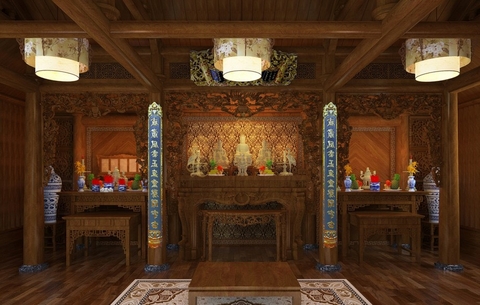 Phòng thờ tổ truyền thống PTTT003