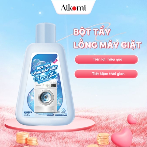 Bột Tẩy Lồng Máy Giặt Cao Cấp CleanZ Giúp Làm Sạch Và Loại Bỏ Cặn Bẩn Hiệu Quả - Hộp 200g