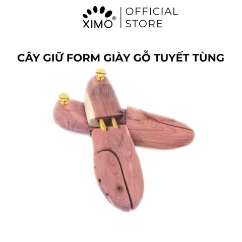 Cây giữ form giày chất liệu gỗ tuyết tùng shoe tree cao cấp XIMO (XCGFG05)