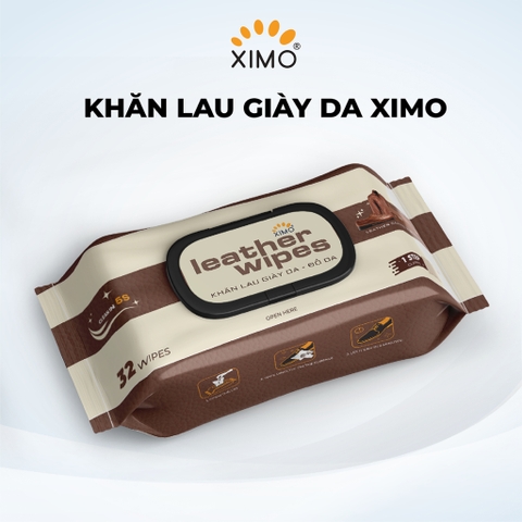 Khăn lau giày da đồ da cao cấp Ximo Leather Wipes 32 khăn giúp vệ sinh bề mặt đồ da