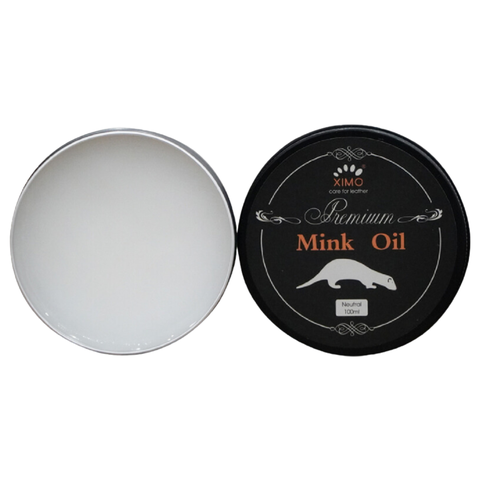 Mink oil mỡ chồn 100ml XIMO chuyên bảo dưỡng chăm sóc đồ da, phục hồi làm mới giày da, túi ví, áo da, ghế sofa XXI01