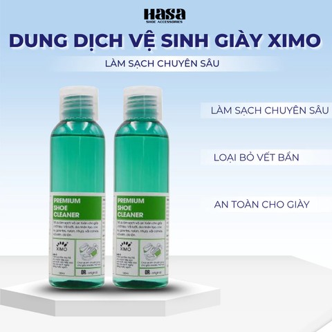 Chai Dung Dịch Vệ Sinh Giày Sneaker Premium Shoe Cleaner XIMO 120ml Làm Sạch Chuyên Sâu XXI05