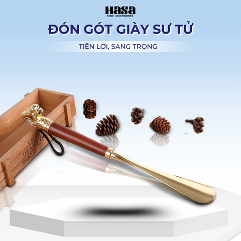 Đón gót giày hình sư tử vàng dáng vẻ sang trọng quý tộc XIMO (XDGG01)