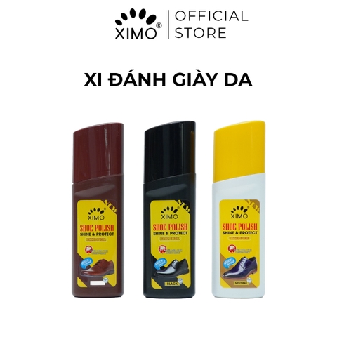 Xi nước đánh giày da, đồ da bổ sung màu và độ bóng Ximo Polish