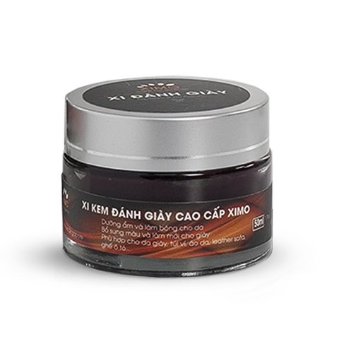 Xi kem đánh giày 50ml XIMO bảo dưỡng và bổ sung, phục hồi màu cho da giày, túi ví, áo, ghế sofa XXI02