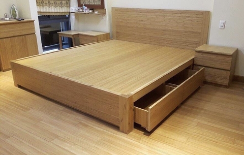 GIƯỜNG TRE NGĂN KÉO KT1800x2000mm