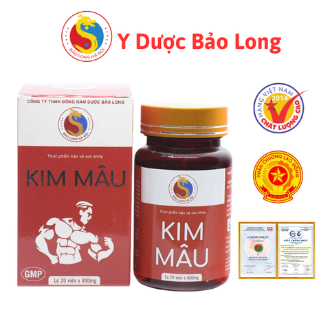 Viên uống Kim Mâu Bảo Long tăng cường sinh lý nam, bổ Thận, tráng dương, tăng sức bền lọ 20 viên x0,8g