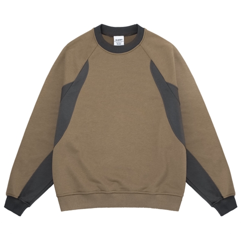 ÁO SWEATER NÂU PHỐI TAY 4LUCKY _ 6146