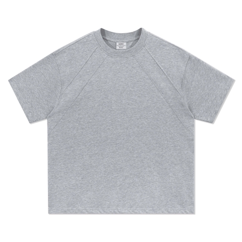 ÁO BOXY PHỐI VIỀN CỔ V - 6424