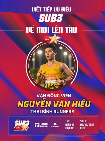 Nguyễn Văn Hiếu – Thủ Lĩnh Thái Bình Runners Tăng Tốc Cùng Đoàn Tàu Sub 3