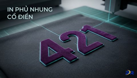 Kỹ Thuật In Phủ Nhung Flock Printing: Chuẩn Mực Cá Nhân Hóa Số Áo Cổ Điển Cho Runner Đẳng Cấp