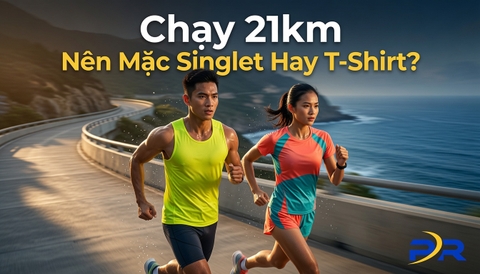 Chạy 21km Nên Mặc Singlet Hay T-Shirt?