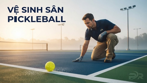 Vệ sinh mặt sân Pickleball chuẩn thi đấu: Giải pháp tối ưu ma sát và ngăn ngừa chấn thương trơn trượt