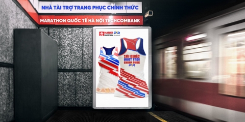 Thiết kế đặc biệt kỷ niệm hợp tác giữa PR SPORT Và Giải Marathon Quốc tế Hà Nội Techcombank 2024