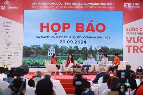 LỄ KHAI MẠC VÀ HỌP BÁO GIẢI MARATHON QUỐC TẾ HÀ NỘI TECHCOMBANK MÙA THỨ 3 | PR SPORT