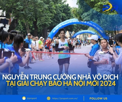 Nguyễn Trung Cường, tân vô địch nội dung nam nâng cao giải chạy báo Hà Nội Mới 2024 (lần thứ 49)
