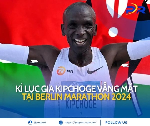 Kỉ lục gia Eliud Kipchoge vắng mặt đáng tiếc tại Berlin Marathon.