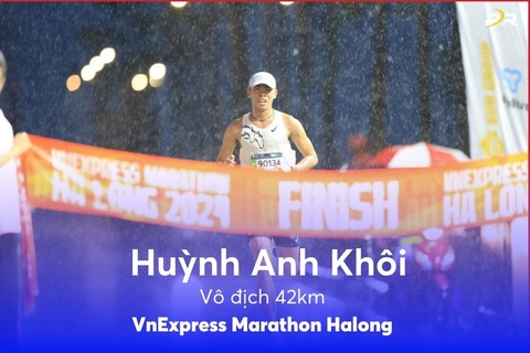 Lội ngược dòng trước đối thủ Kenya: HUỲNH ANH KHÔI-Vô địch 42km VM Hạ Long
