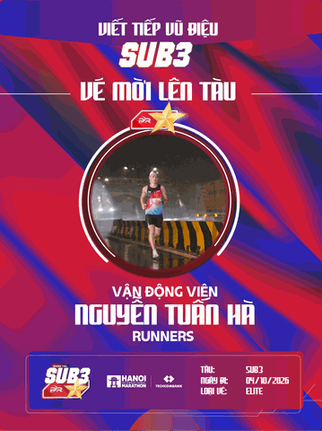 Nguyễn Tuấn Hà – Chiến Binh Bứt Phá Cùng Đoàn Tàu Sub 3 PR SPORT 2026