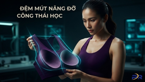 Tùy Chỉnh Độ Dày Đệm Mút Ngực May Liền Trên Áo Thể Thao Nữ: Giải Pháp Công Thái Học Tối Ưu Nâng Đỡ Vận Động