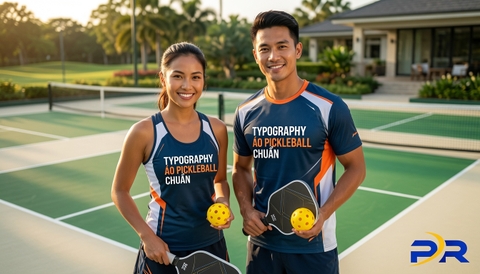 Nguyên Tắc Lựa Chọn Typography Cho Áo Đồng Phục Pickleball: Nghệ Thuật Thiết Kế Nhận Diện Thương Hiệu Sân Đấu Đẳng Cấp