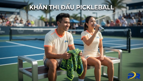Giải Pháp Khăn Lau Mồ Hôi Thể Thao Microfiber Siêu Thấm Hút In Logo Giải Đấu Pickleball Chuyên Nghiệp