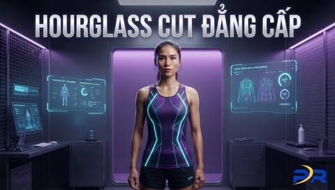 Giải Pháp May Đo Áo Thể Thao Hourglass Cut: Khoa Học Kiến Tạo Vóc Dáng Và Tối Ưu Vận Động Cho Nữ Runner