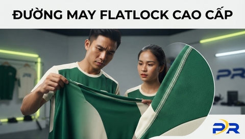 Đường May Phẳng Flatlock 4 Kim 6 Chỉ: Giải Pháp Triệt Tiêu Ma Sát Cho Trang Phục Pickleball Thi Đấu Đỉnh Cao