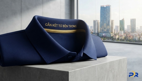 Nghệ Thuật Khắc Ghi Slogan Bên Trong Gáy Áo Đồng Phục: Thông Điệp Nội Bộ Kín Đáo Và Sâu Sắc Dành Cho Nhân Sự Doanh Nghiệp