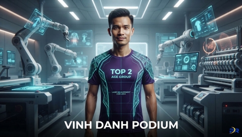 Giải Pháp Thiết Kế Cá Nhân Hóa Áo Đấu Vinh Danh Thành Tích Bục Nhận Giải (Podium Top Age Group)
